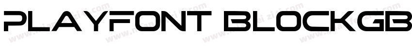 PlayFont BlockGB Flash字体转换